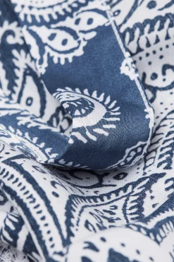 Kimono in Raso di Viscosa Flower Paisley