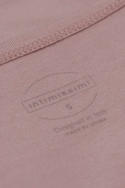 Maglia a Manica Lunga con Scollo a Madonna in Micromodal