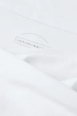 Maglia a Manica Lunga con Scollo a Madonna in Micromodal