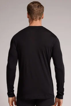 Maglia a Manica Lunga in Lana Merino Scollo Tondo