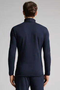 Maglia a Manica Lunga in Modal Cashmere Collo Alto