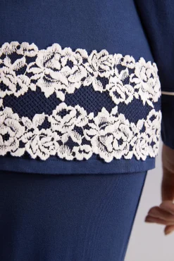 Maglia Aperta Davanti in Modal Pretty Flowers