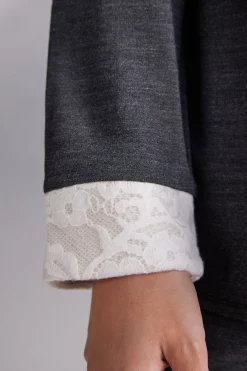 Maglia Aperta Davanti in Modal con Lana Baby It's Cold Outside