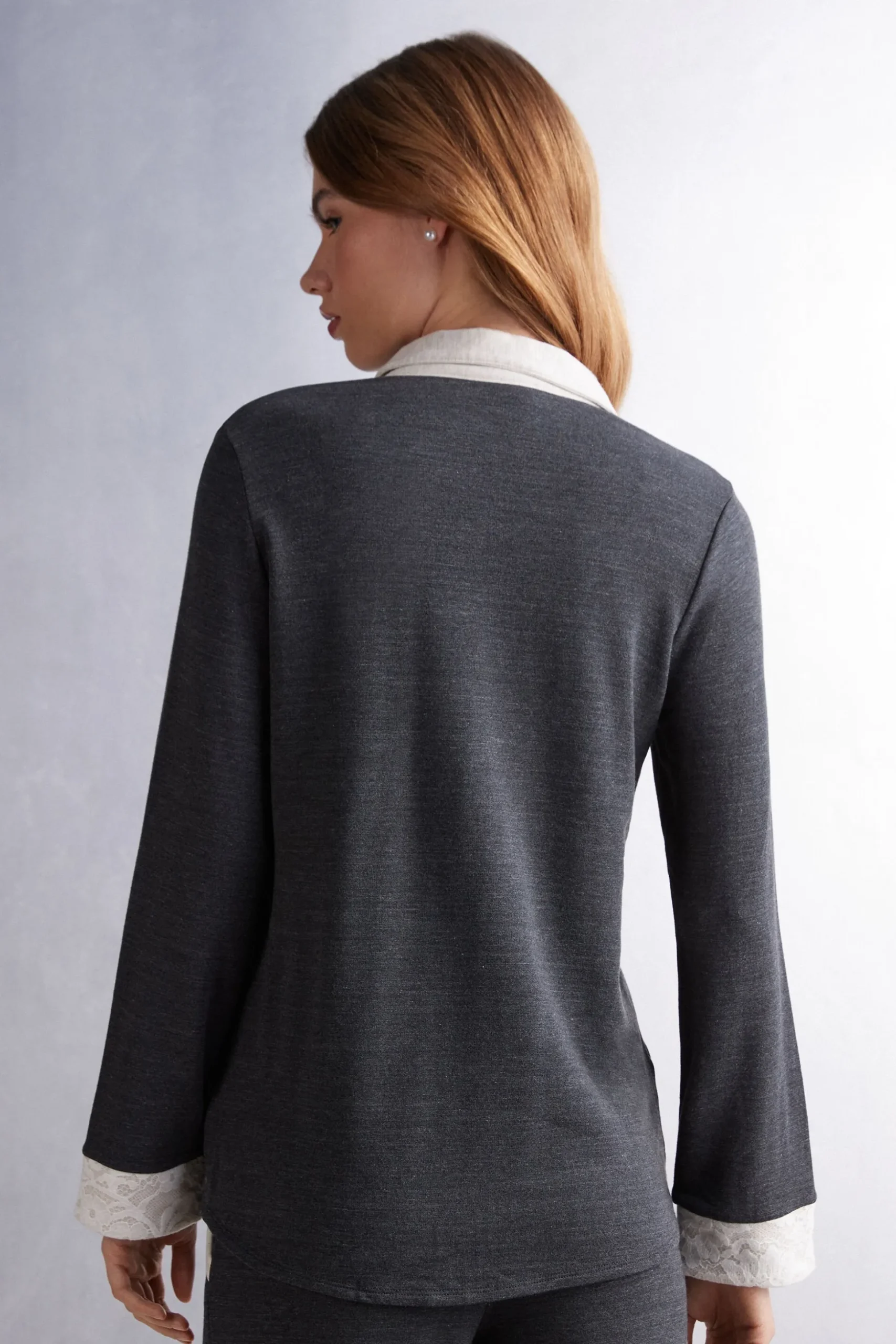 Maglia Aperta Davanti in Modal con Lana Baby It's Cold Outside