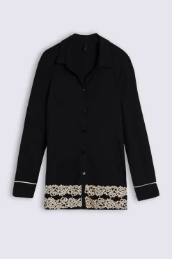 Maglia Aperta Davanti in Modal Pretty Flowers