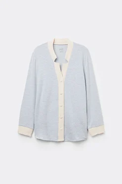 Maglia Aperta Davanti Modal con Lana Cold Winter Night