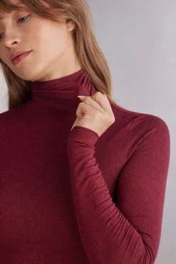 Maglia Collo Alto in Modal Light con Cashmere Lam&egrave;