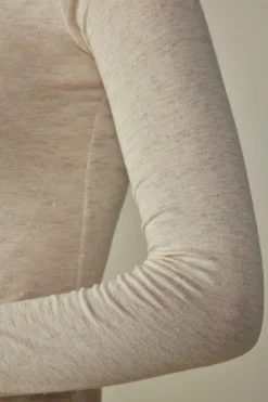 Maglia Collo Alto in Modal Light con Cashmere Lam&egrave;