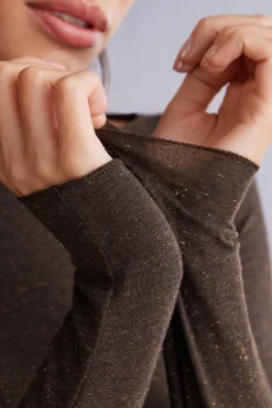 Maglia Girocollo in Modal Light con Cashmere Lam&egrave;