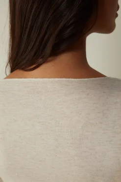 Maglia Girocollo in Modal Light con Cashmere Lam&egrave;