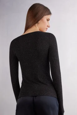 Maglia Girocollo in Modal Light con Cashmere Lam&egrave;