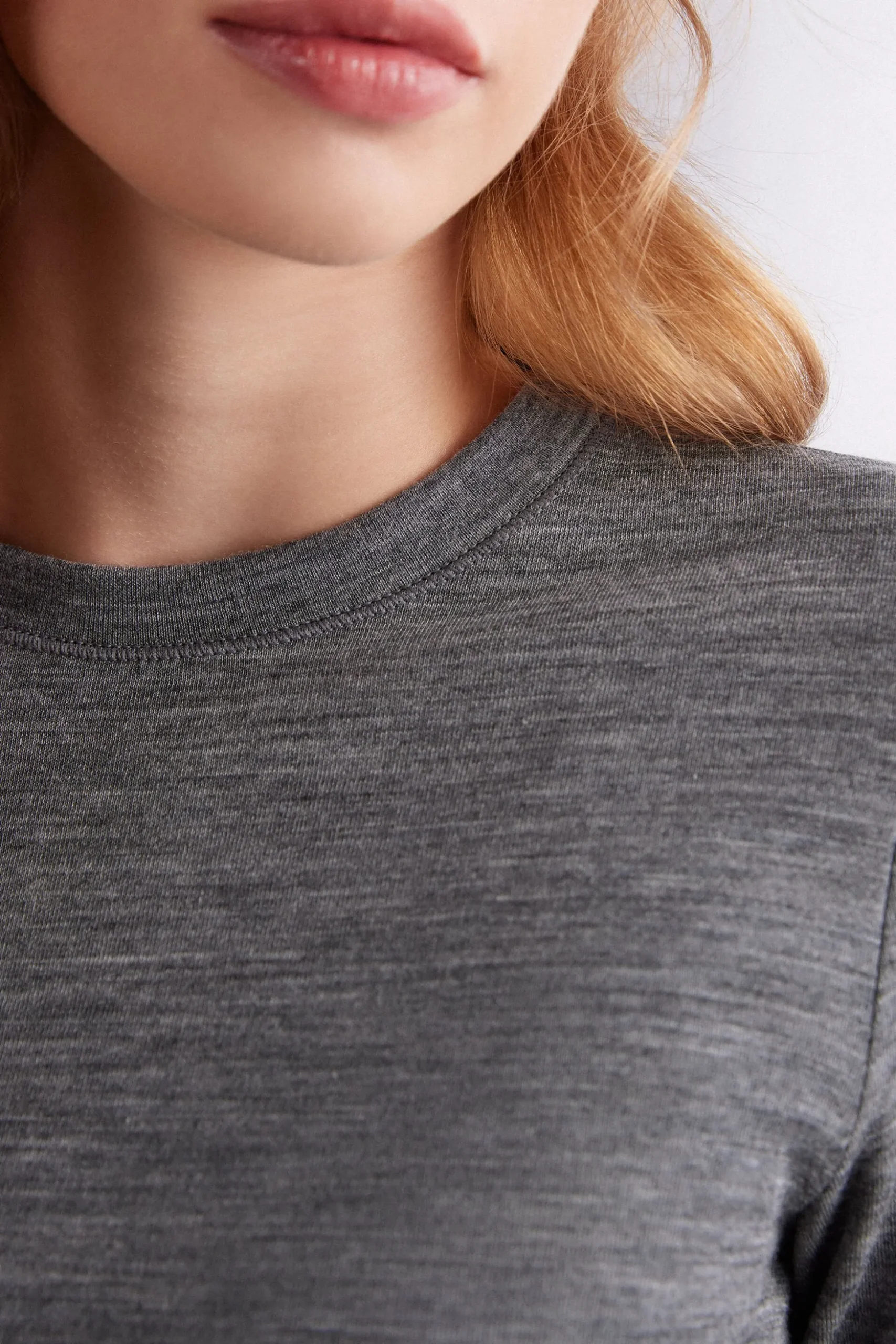 Maglia Girocollo Wool & Cotton a Manica Lunga