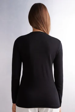 Maglia Girocollo Wool & Cotton a Manica Lunga