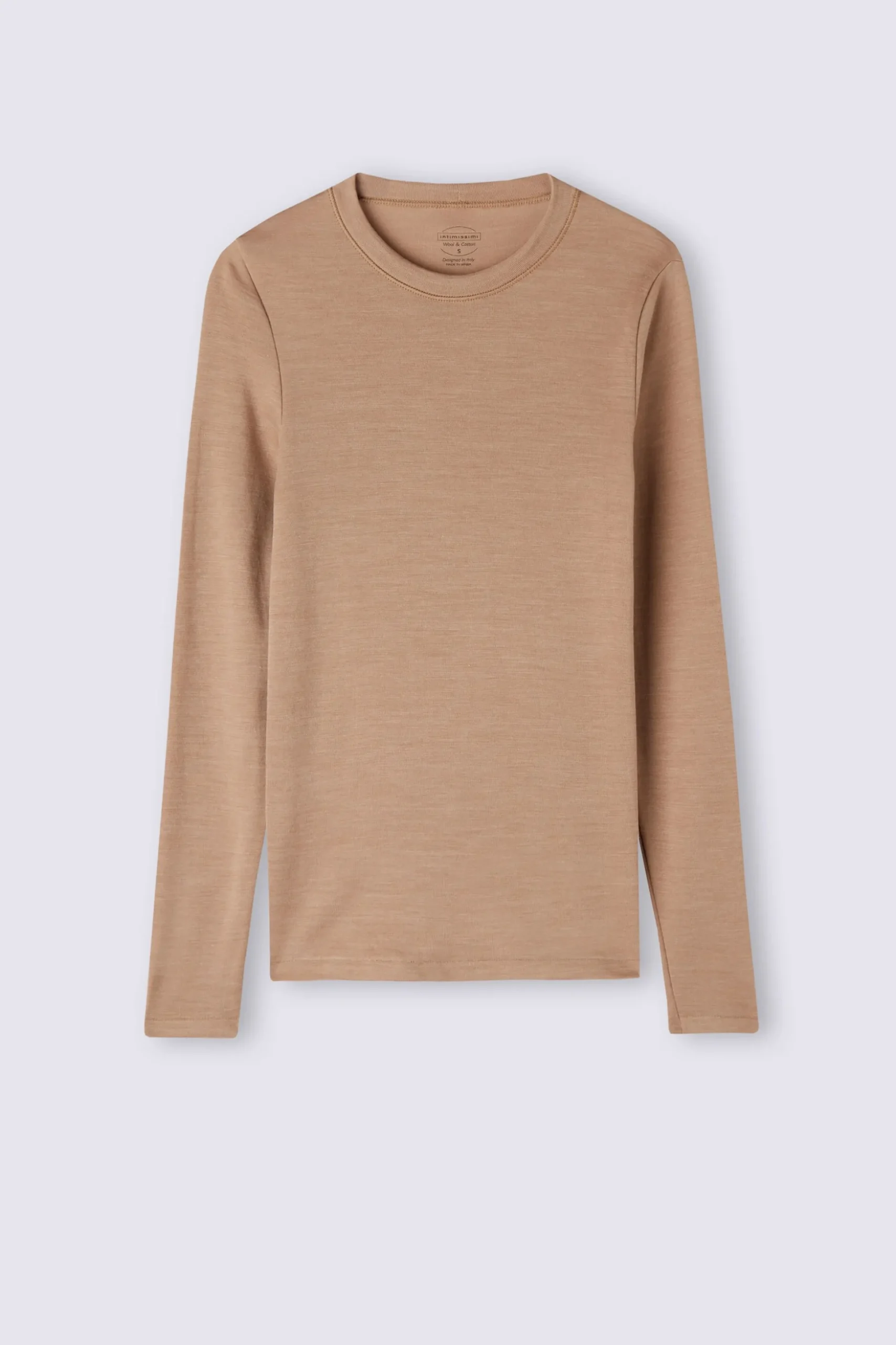 Maglia Girocollo Wool & Cotton a Manica Lunga