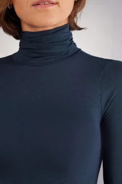Maglia in Modal Ultralight con Cashmere Collo Alto