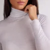 Maglia in Modal Ultralight con Cashmere Collo Alto