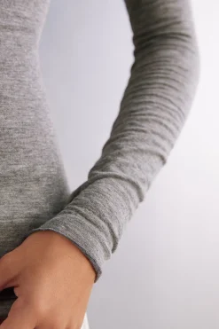 Maglia in Modal Ultralight con Cashmere Collo Alto