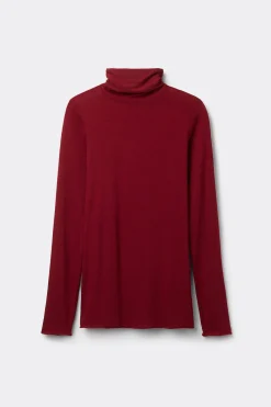 Maglia in Modal Ultralight con Cashmere Collo Alto