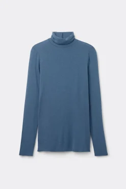 Maglia in Modal Ultralight con Cashmere Collo Alto