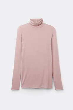 Maglia in Modal Ultralight con Cashmere Collo Alto
