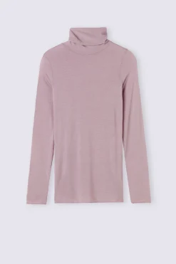 Maglia in Modal Ultralight con Cashmere Collo Alto