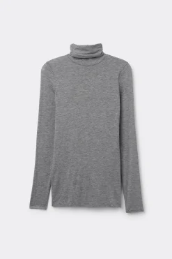 Maglia in Modal Ultralight con Cashmere Collo Alto