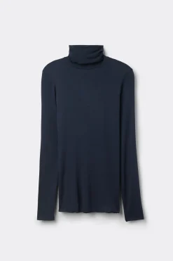 Maglia in Modal Ultralight con Cashmere Collo Alto