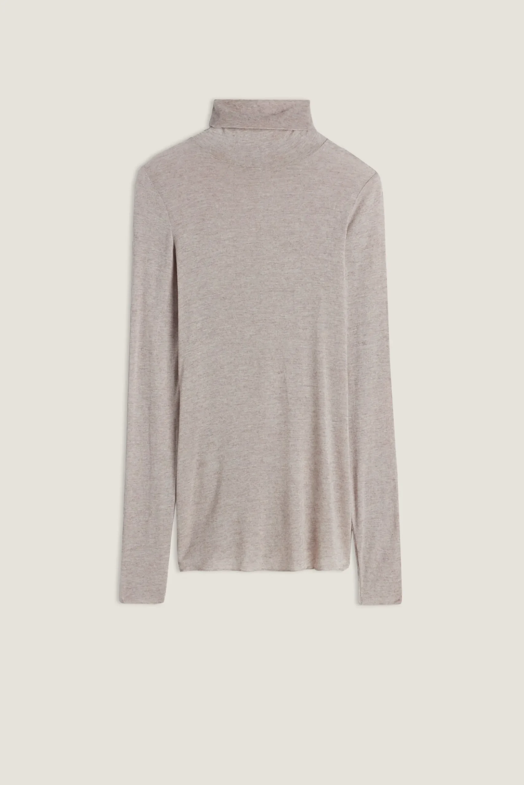 Maglia in Modal Ultralight con Cashmere Collo Alto