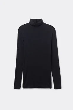 Maglia in Modal Ultralight con Cashmere Collo Alto