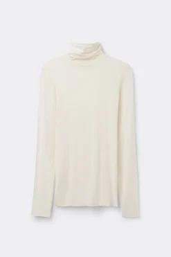 Maglia in Modal Ultralight con Cashmere Collo Alto