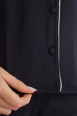 Maglia Manica Corta Aperta Davanti in Modal