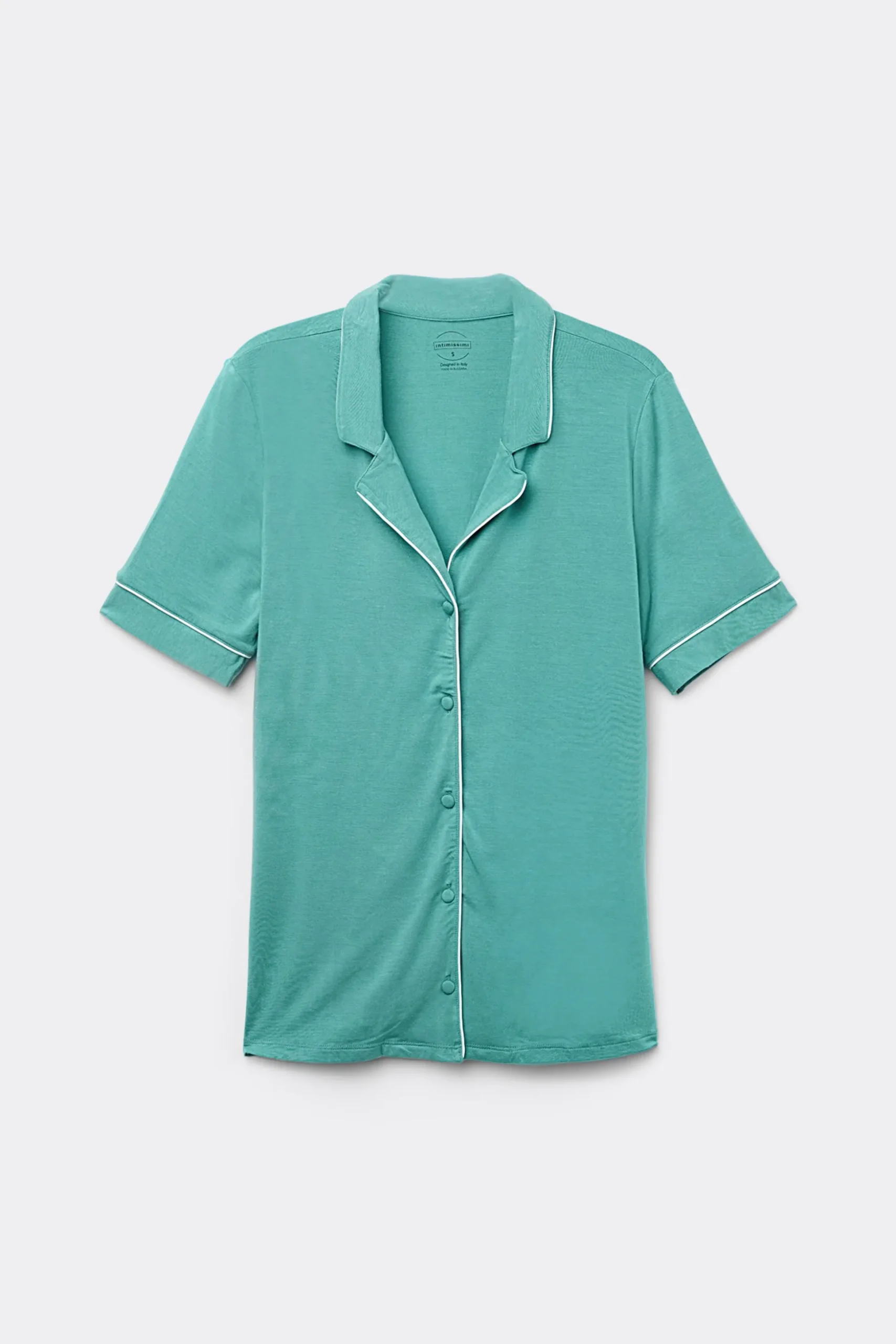 Maglia Manica Corta Aperta Davanti in Modal