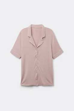 Maglia Manica Corta Aperta Davanti in Modal