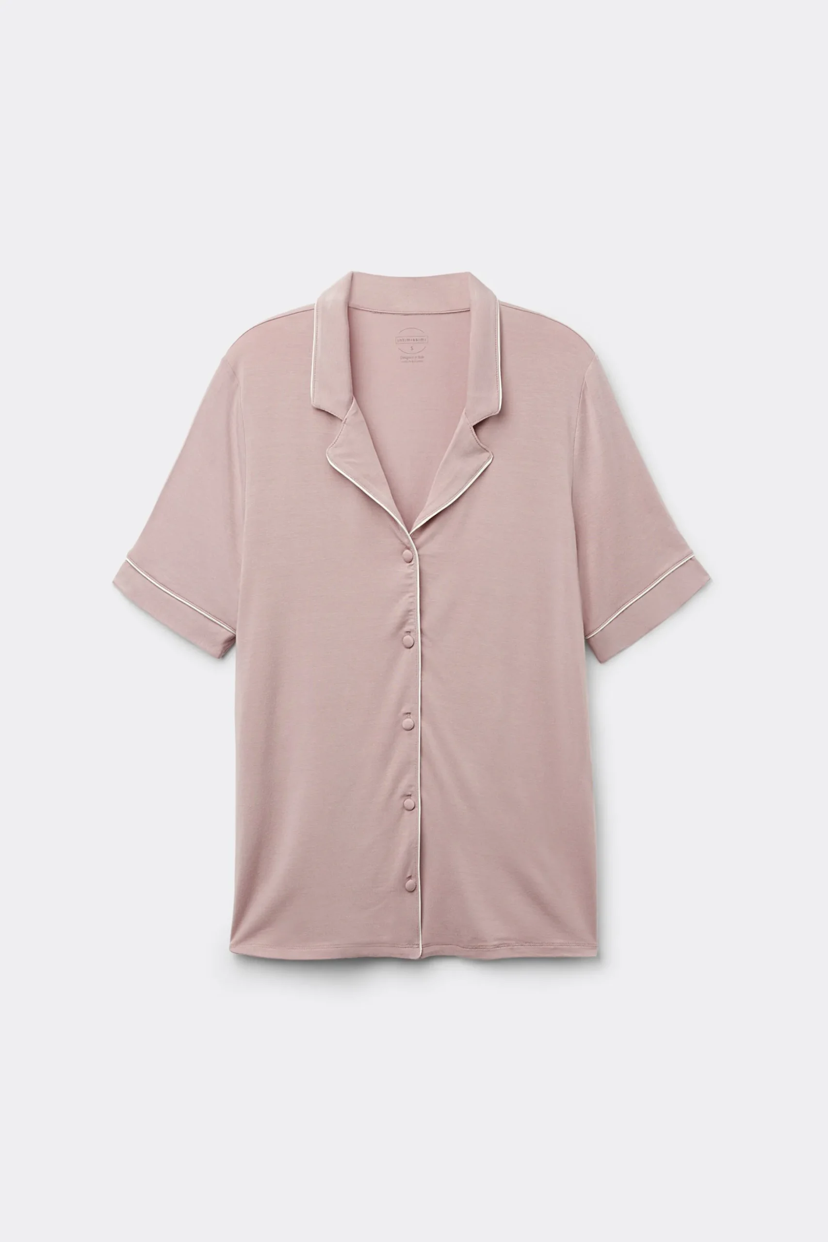 Maglia Manica Corta Aperta Davanti in Modal