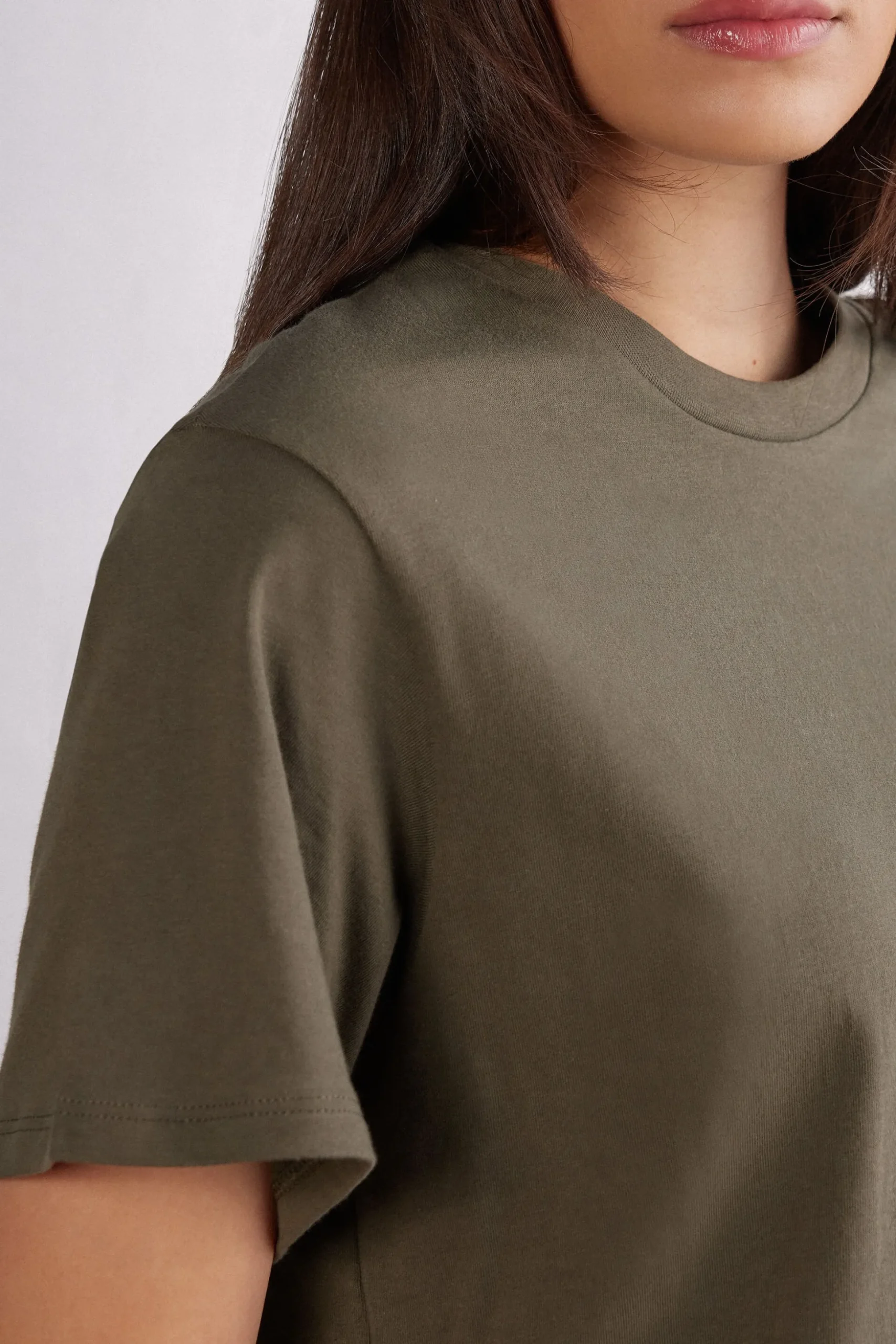 Maglia Manica Corta Boxy Fit in Cotone