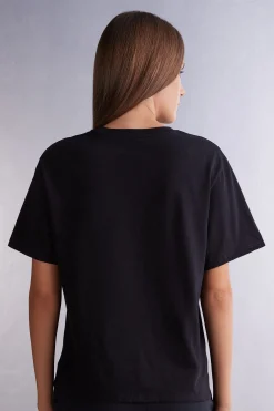 Maglia Manica Corta Boxy Fit in Cotone