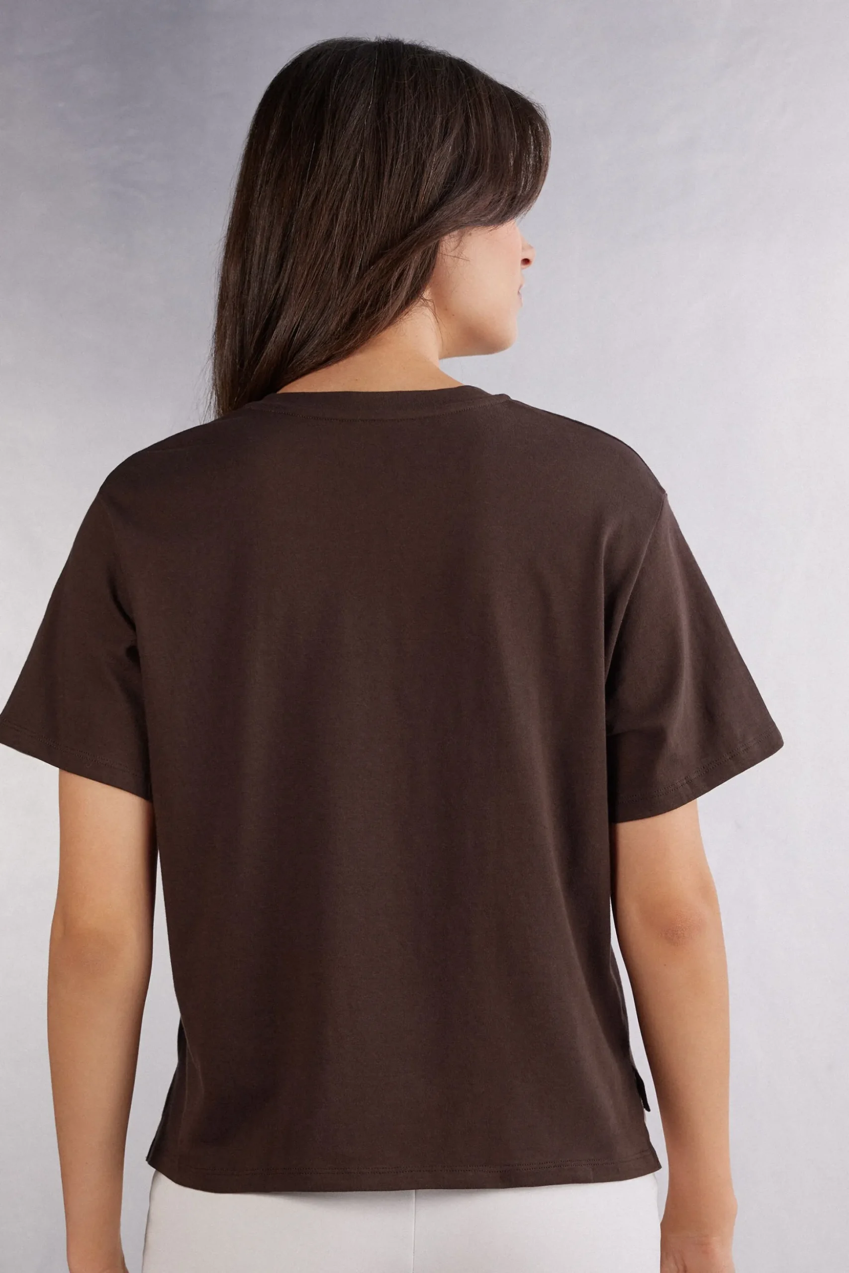 Maglia Manica Corta Boxy Fit in Cotone