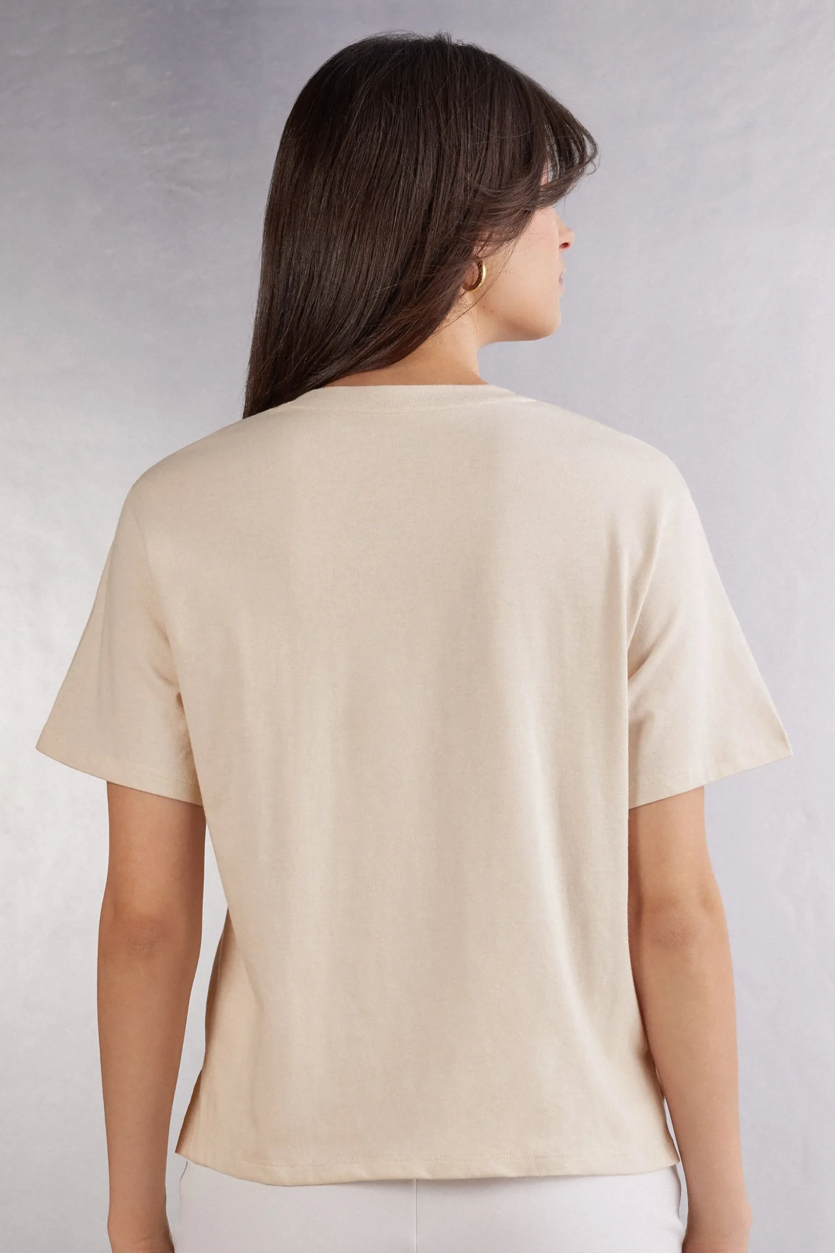 Maglia Manica Corta Boxy Fit in Cotone