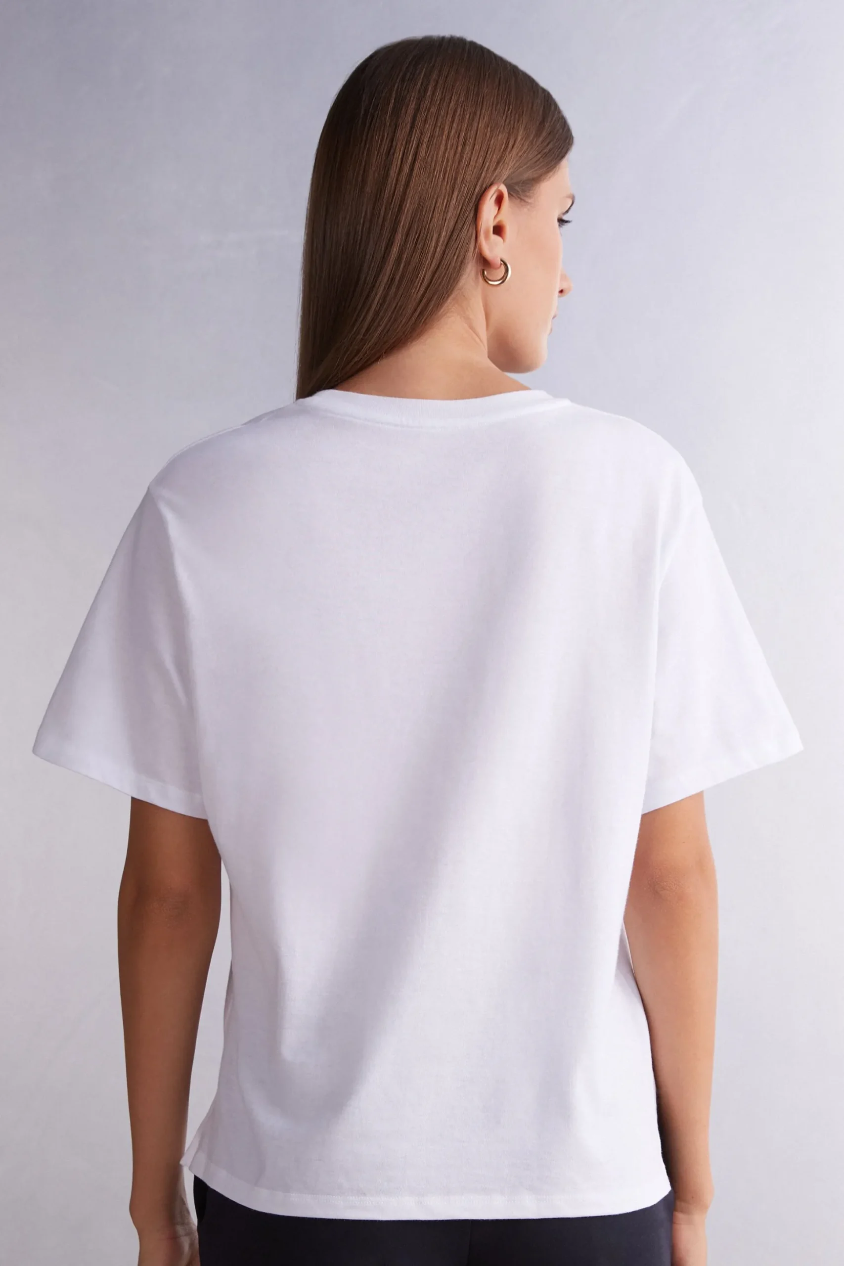 Maglia Manica Corta Boxy Fit in Cotone