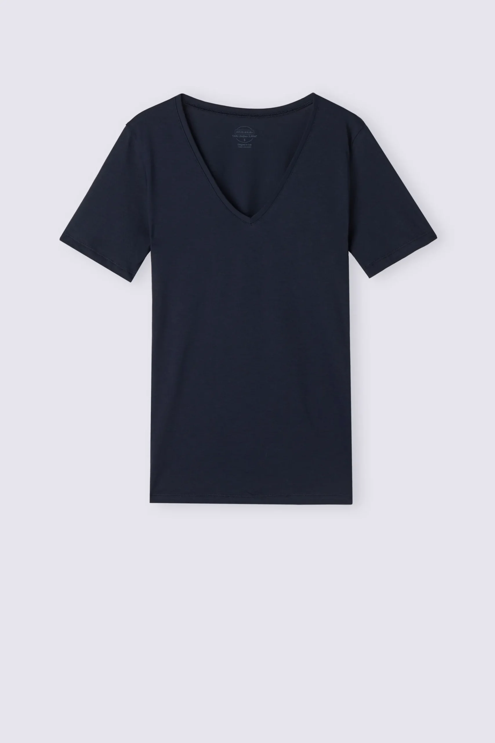 Maglia Manica Corta con Scollo a V in Cotone Ultrafresh