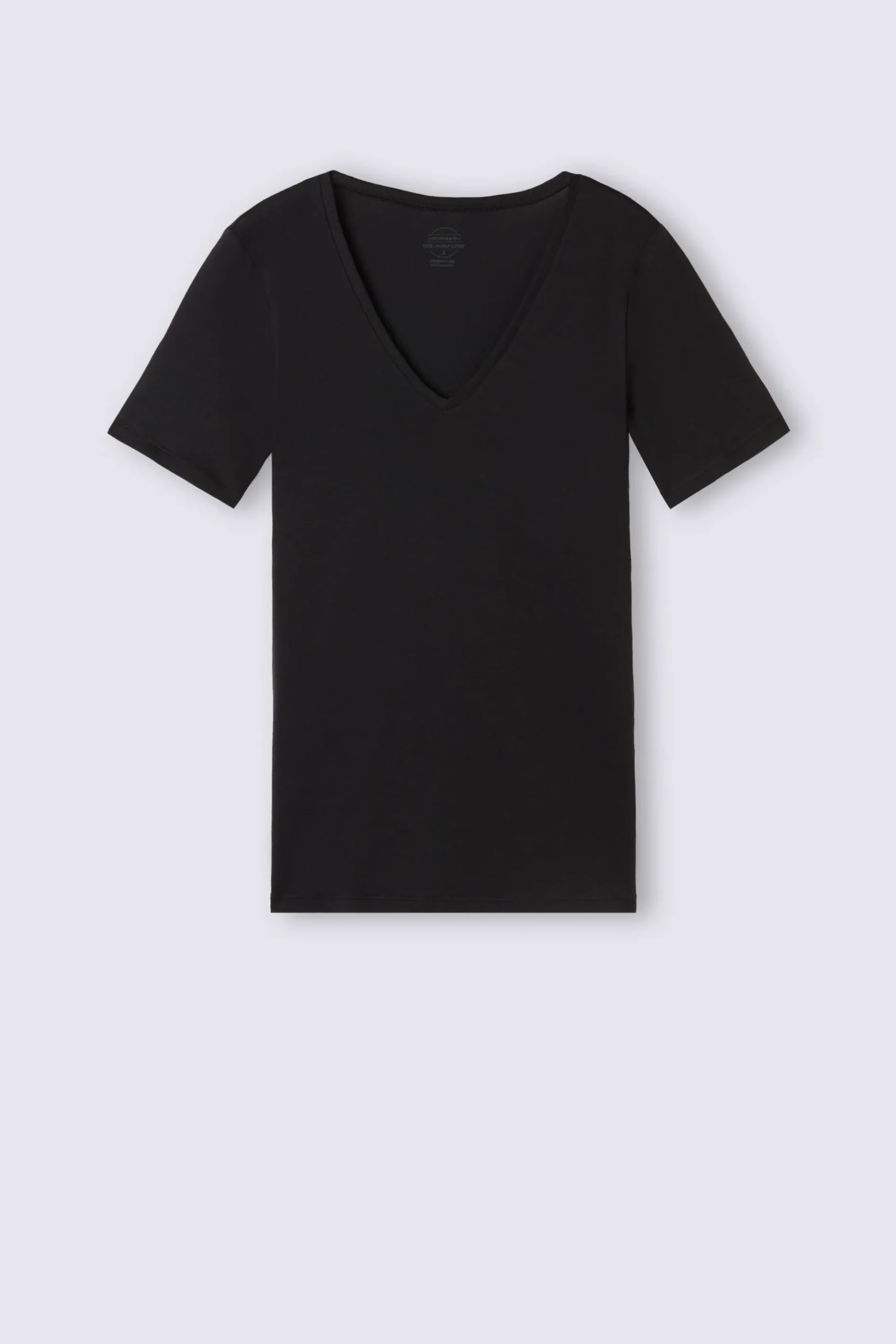 Maglia Manica Corta con Scollo a V in Cotone Ultrafresh