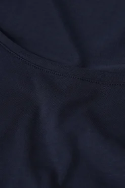 Maglia Manica Corta con Scollo a Madonna in Cotone Ultrafresh