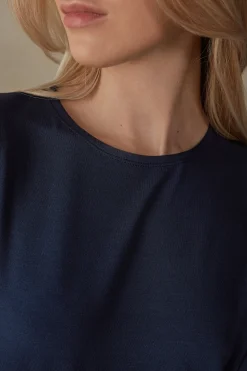 Maglia Manica Corta Girocollo in Micromodal