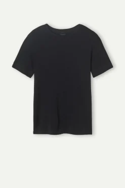 Maglia Manica Corta Girocollo in Micromodal