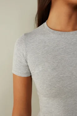 Maglia Manica Corta in Cotone Superior Elasticizzato