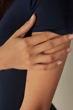 Maglia Manica Corta in Cotone Superior Elasticizzato