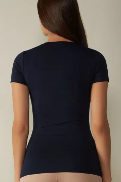 Maglia Manica Corta in Cotone Superior Elasticizzato