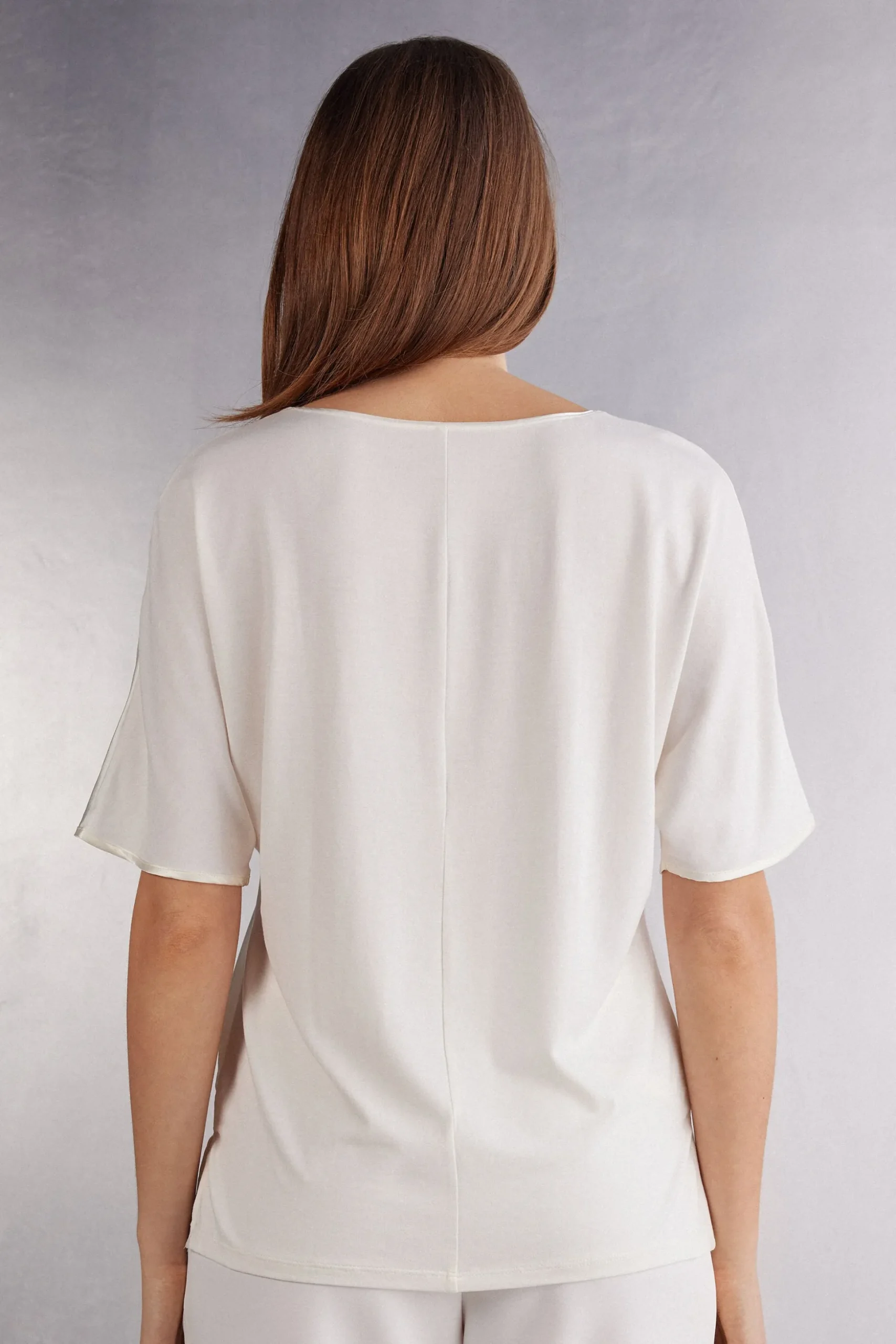 Maglia Manica Corta in Seta e Modal