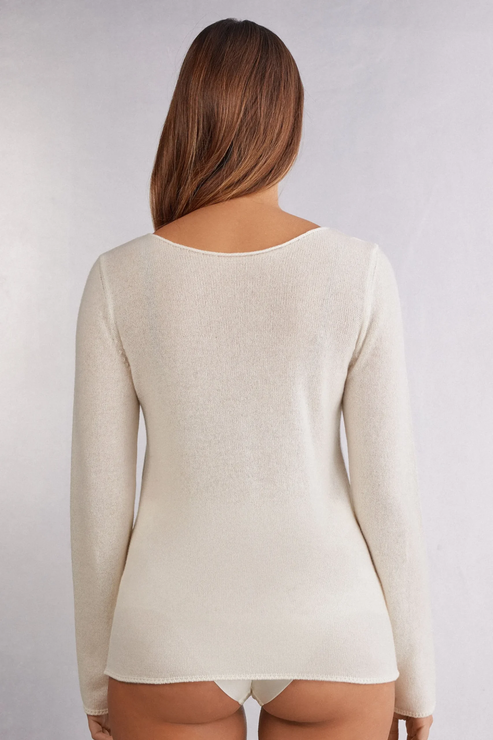 Maglia Manica Lunga 100% Cashmere