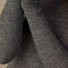 Maglia Manica Lunga a Girocollo Ampio in Lana e Seta